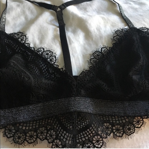 NWT Free People Swept Away Soft black Bra small - Picture 5 of 6